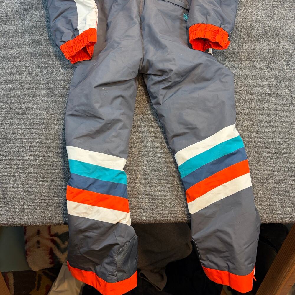 Tipsy Elves Ski Suit Snowsuit One Piece Snow Bib Santa Fe Shredder Youth Large - Picture 7 of 10